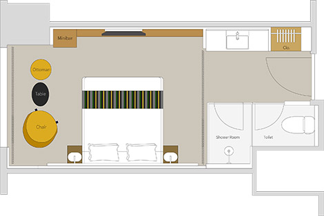 精致大床房 King 和苑三井花园饭店台北忠孝