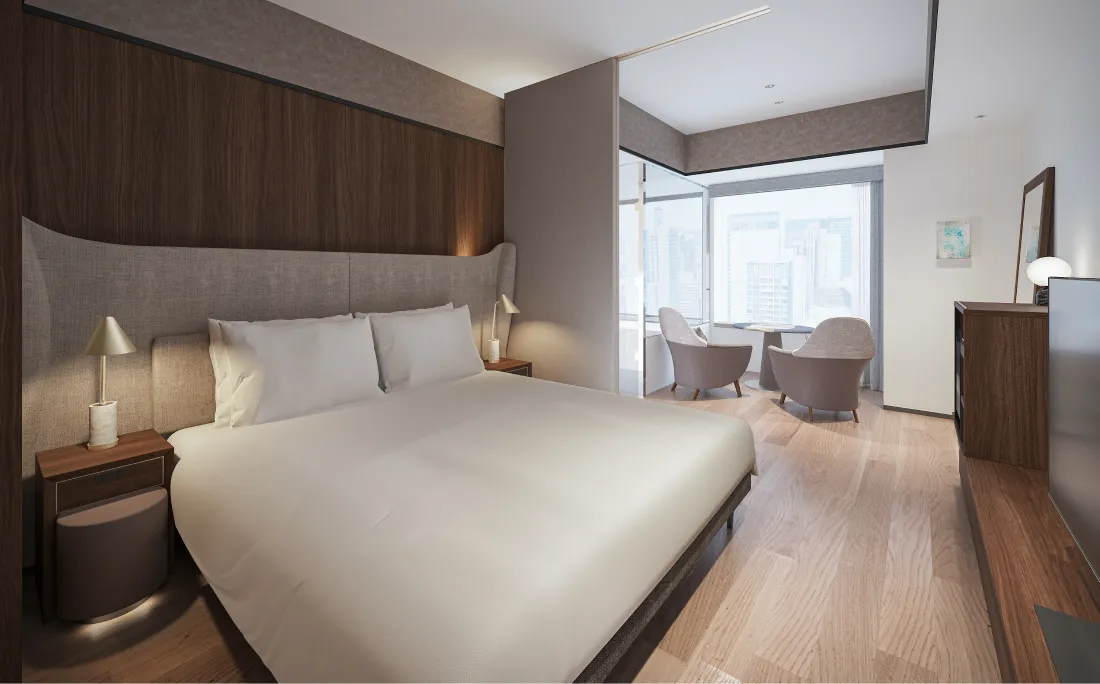Superior , 1 bed King , View Bath
