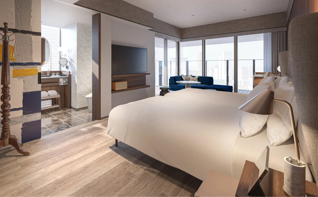 Deluxe , 2 beds , Corner room, View Bath