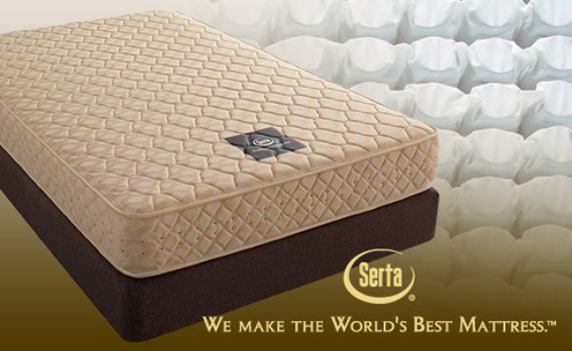 画像: mattresses produced by Serta